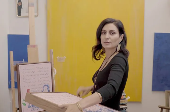 هنرمند ایرانی آمریکایی که با آثارش جنجال آفرین شده است